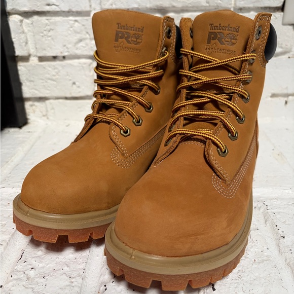Timberland PRO Tan Leather Work Boots - Picture 4 of 4